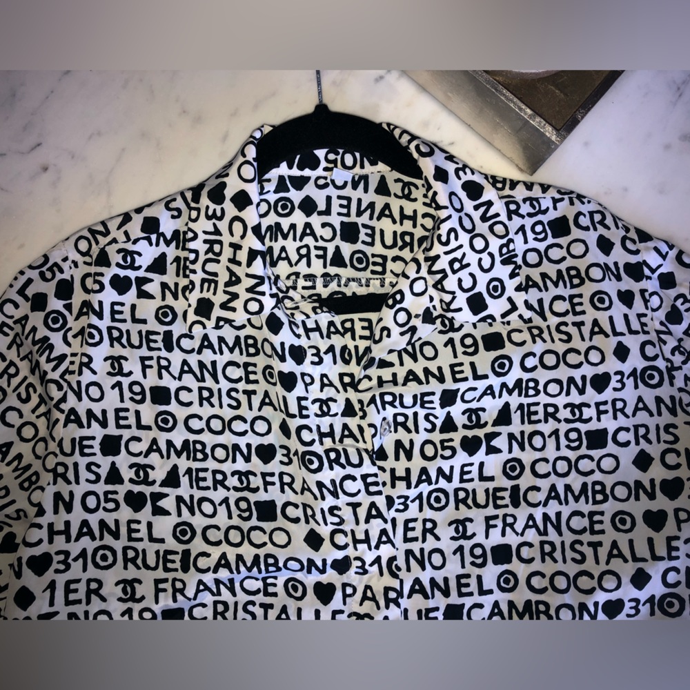 COCO CHANEL SHIRT, VINTAGE, SM - Picture 2 of 8